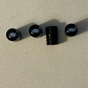 Ford valve Stem caps in Black set of 4 NWT